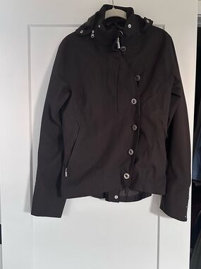 Nau Black Hooded Trench Coat